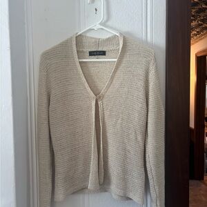 August Silk vintage cream sweater